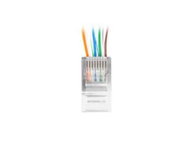 pass rj45 - LANBERG PLU-5000EZ Lanberg Plug RJ-45 UTP CAT5E, 8P8C (100PCS) - 2 nuotrauka