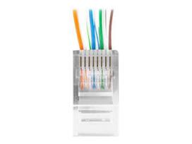 pass rj45 - LANBERG PLU-5000EZ Lanberg Plug RJ-45 UTP CAT5E, 8P8C (100PCS) - 4 nuotrauka