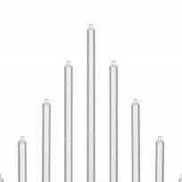 Kalėdinė žvakidė Springos Candle Bridge 5907719426754, 265 mm, 9 LED, sidabro