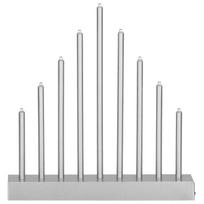 led zvakides - Kalėdinė žvakidė Springos Candle Bridge 5907719426754, 265 mm, 9 LED, sidabro - 2 nuotrauka
