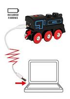 gelezinkeliams - BRIO RAILWAY traukinys su pakraunamu varikliu ir USB kabeliu, 33599 - 4 nuotrauka