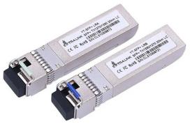 Modulis Extralink SFP+ 10G WDM 1270/1330nm 20km LC, 2 vnt., sidabro