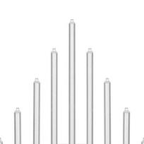 led zvakides - Kalėdinė žvakidė Springos Candle Bridge 5907719426754, 265 mm, 9 LED, sidabro - 6 nuotrauka