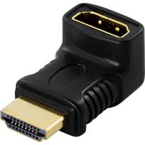 DELTACO HDMI-M - HDMI-F, kampinis / HDMI-14B