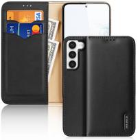 flip telefonai - Dux Ducis Hivo dėklas Samsung Galaxy S23   atverčiamas dėklas dėklas stovas RFID blokatorius juoda - 1 nuotrauka