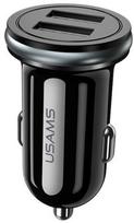 Usams C4 Universal Dual USB Car Fast Charger Black