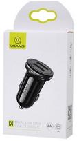 dc dc charger - Usams C4 Universal Dual USB Car Fast Charger Black - 5 nuotrauka