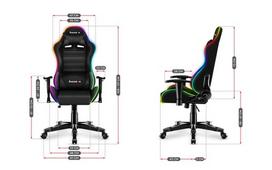 rgb kedes - Huzaro Ranger 6.0 RGB, juoda - 5 nuotrauka