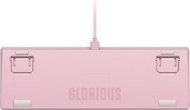 pink switch klaviatura - GMMK 2 Compact Glorious Fox Linear EN, rožinė - 4 nuotrauka