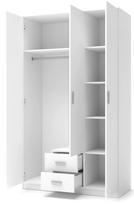 Halmar Lima S-3, balta, 52 cm x 120 cm x 205 cm