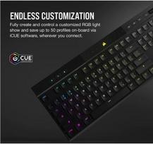 corsair k100 rgb - Corsair Gaming K100 AIR Cherry MX ULTRA Anglų (US), juoda - 8 nuotrauka