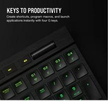 corsair k100 rgb - Corsair Gaming K100 AIR Cherry MX ULTRA Anglų (US), juoda - 9 nuotrauka