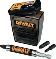 Smūginių sukimo antgalių komplektas DeWalt 1/4" 16 vnt.