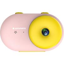 rozinis fotoaparatas - AgfaPhoto Realikids Water Proof, Pink - 2 nuotrauka