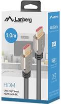 hdmi 1m laidas - LANBERG CA-HDMI-30CU-0010-BK - 3 nuotrauka