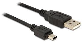 usb type b - Delock Cable USB / USB-mini Black 0.70m - 1 nuotrauka