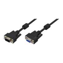 vga cable - Kabelis LOGILINK VGA CV0006 5 m, juodas - 2 nuotrauka