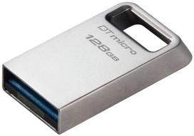  Kingston Data Traveler Micro G2, sidabro, 128 GB