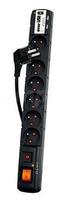 Acar Power Strip 6 Outlet Black 3m