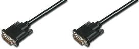 dvi cable - Assmann Cable DVI-D / DVI-D Black 0.5m - 1 nuotrauka