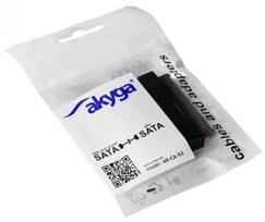 sata male female - Akyga Adapter SATA / SATA Black Black - 5 nuotrauka