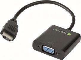 hdmi to vga - Techly 306493 HDMI to VGA with Audio Converter - 1 nuotrauka