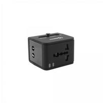 universal travel adapter - Sbox TA-23, USB, 0.61 m, juoda - 3 nuotrauka