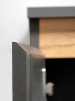 sekcijos svetainei - ASM Modo Living Room Wall Unit Set Anthracite/Wotan - 3 nuotrauka