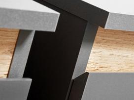 sekcijos svetainei - ASM Modo Living Room Wall Unit Set Anthracite/Wotan - 5 nuotrauka