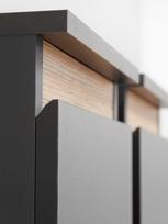 sekcijos svetainei - ASM Modo Living Room Wall Unit Set Anthracite/Wotan - 6 nuotrauka