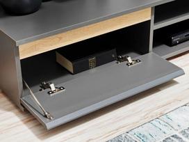 sekcijos svetainei - ASM Modo Living Room Wall Unit Set Anthracite/Wotan - 8 nuotrauka
