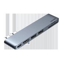 ugreen sd - 6-in-1 Adapter UGREEN CM380 USB-C Hub for MacBook, USCUGR80856 - 1 nuotrauka