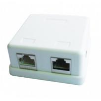 AmberIn Two jack surface mount box 2x RJ45 CAT5E