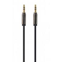 AmberIn Premium audio cable 3.5mm stereo M/ M 1.0m Black