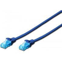 cat5 kabelis - DIGITUS CAT 5e U-UTP Patch Cable 1m Blue - 1 nuotrauka
