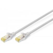 kabelis 4x2.5 - DIGITUS CAT 6A S-FTP Patch Cable 0.5m Grey - 1 nuotrauka