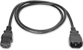 c13 power kabelis - DIGITUS AK-440201-018-S Power Cord Extension Cable C14 - C13 M/ F 1.8m - 1 nuotrauka