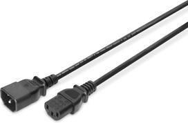 c13 power kabelis - DIGITUS AK-440201-018-S Power Cord Extension Cable C14 - C13 M/ F 1.8m - 2 nuotrauka