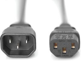 c13 power kabelis - DIGITUS AK-440201-018-S Power Cord Extension Cable C14 - C13 M/ F 1.8m - 3 nuotrauka