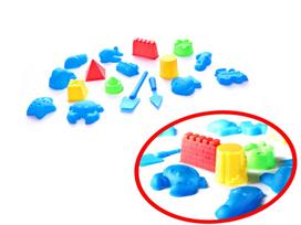 kinetinis smelis - Kinetinis smėlis Kinetic Sand Set IKONKX9511, įvairių spalvų - 3 nuotrauka