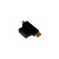 Conecto "T" Adapter HDMI A socket - HDMI D plug + HDMI C plug, 1080p, 1,4