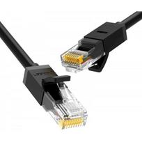 tinklo kabeliai utp cat 6 - Ugreen 20164 Ethernet patchcord cable RJ45 Cat 6 UTP 1000Mbps 10m Black - 1 nuotrauka