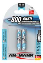 ikraunami aaa elementai - Ansmann 800 mAh - Micro / AAA / HR03 Nikelio-metalo hidridas (NiMH) - 3 nuotrauka