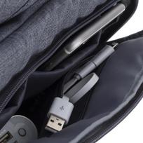 laptopo krepsiai - Rivacase Alpendorf 14" Gray - 9 nuotrauka