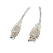 usb b male usb 3.0 - Lanberg Cable USB to USB Transparent 3m - 1 nuotrauka