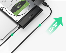ssd m.2 ugreen - Adapteris Ugreen USB-C - SATA UGCM321, juoda, 0.5 m - 2 nuotrauka