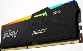 64gb 5600 ddr5 - Kingston FURY Beast RGB, DDR5, 64 GB, 5600 MHz - 5 nuotrauka