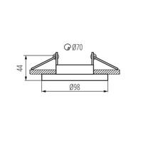 imontuojami sviestuvai gu10 - KANLUX ELNIS, 35 W, GU10, baltos sp., ø9,8 cm - 2 nuotrauka