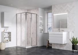 duso kabina 80x80 juoda - Ravak SRV2-90 195 S 14V703O2Z1, 90 cm x 195 cm - 3 nuotrauka