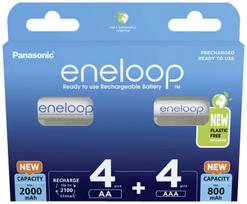 ikraunamos baterijos aaa - Panasonic Eneloop BK-KJMCDE44E 4+4pcs - 1 nuotrauka